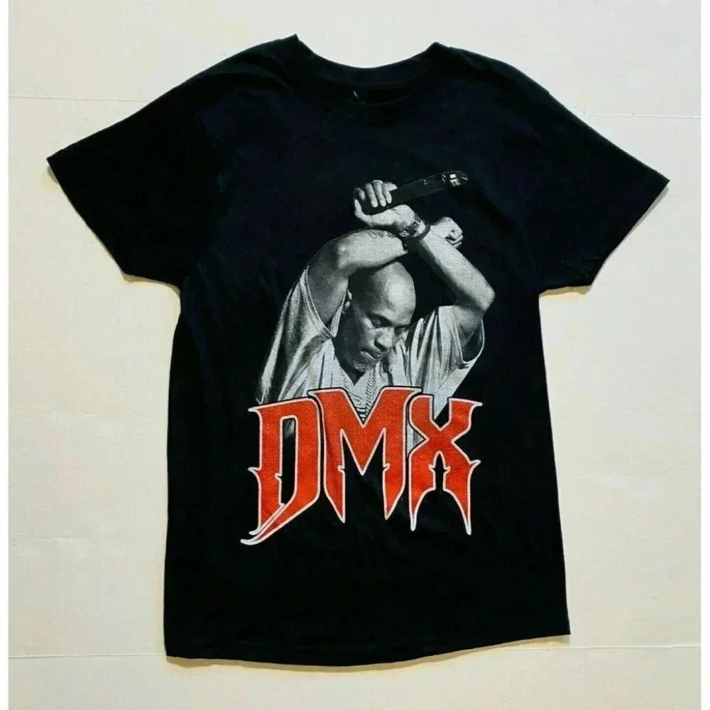 DMX Anthem Short Sleeve Tee – Men's Hip-Hop Rap Legend – Small, Black